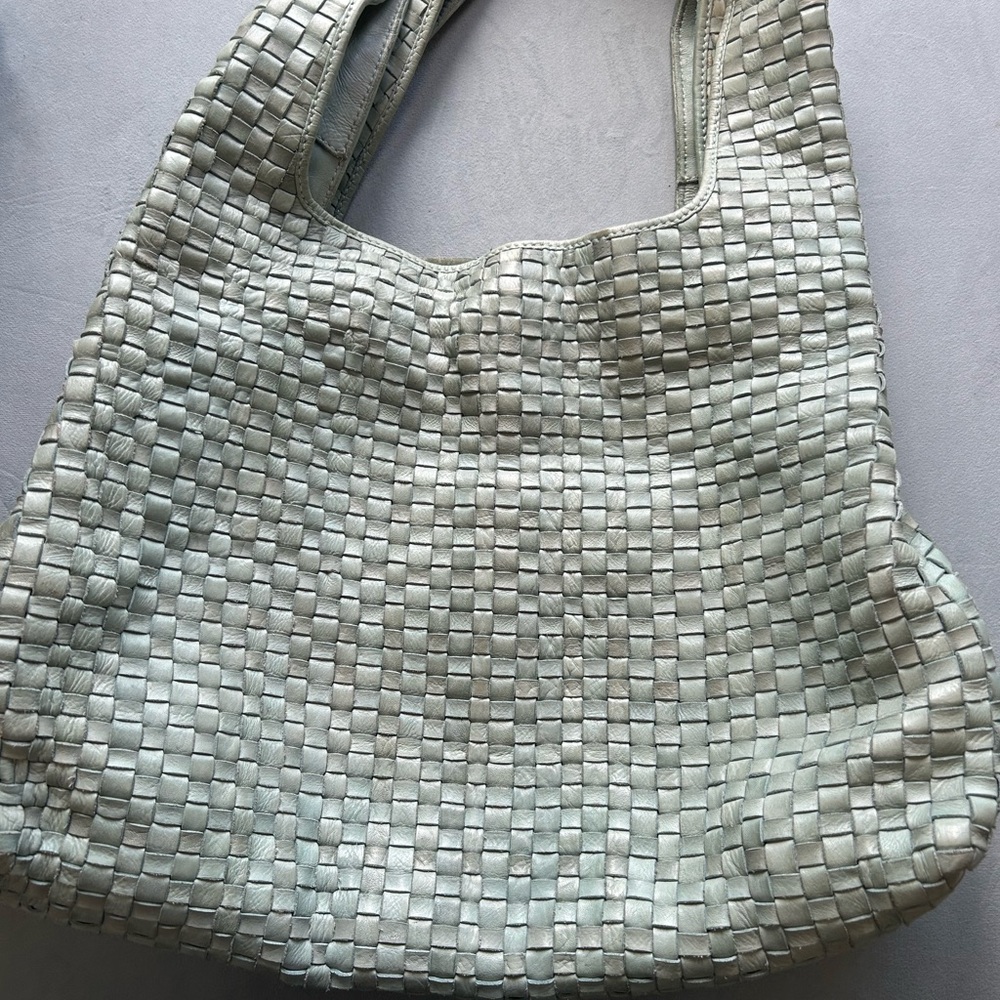 Woven Leather Tote Bag - Picture 7 of 7